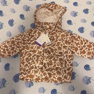 Floral Brown Kids Jacket